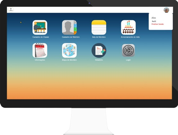 Curso front end - Sistema para igreja